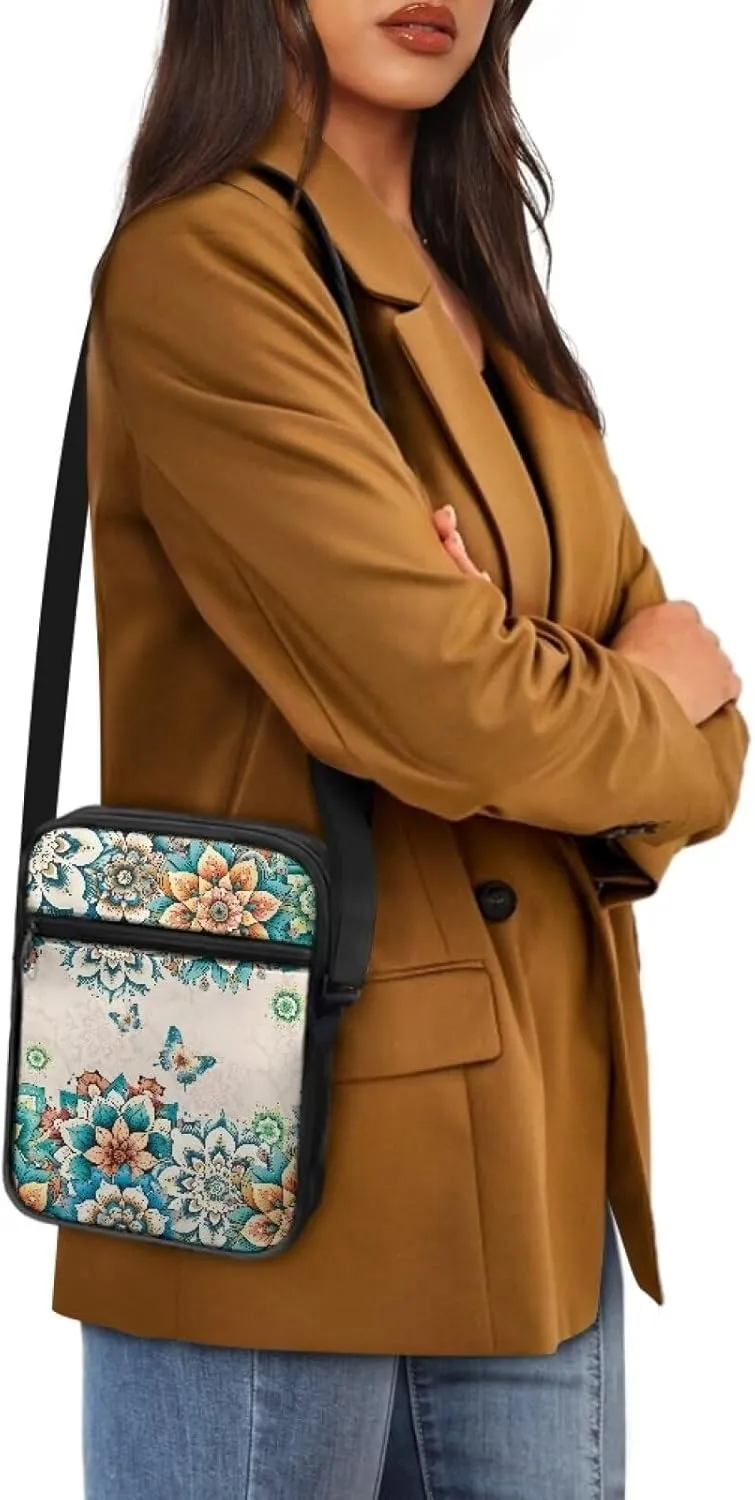 TODIYADDU Shoulder Bag for Women Crossbody Sling Bag Fashion Messenger Bag Small Cell Phone Purse Holder Wallet Nice Gifts