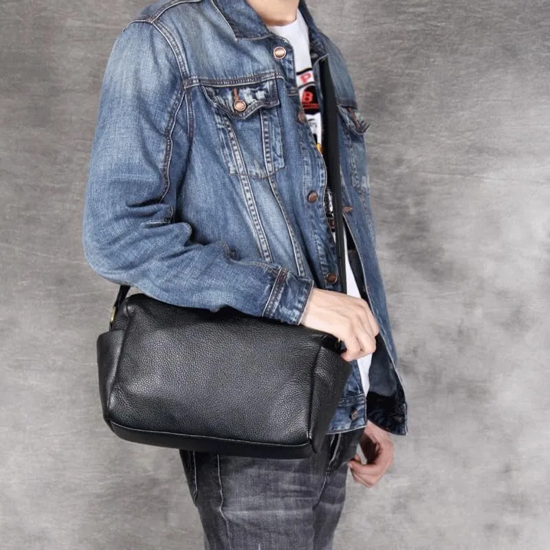 Top Layer Cowhide Single Shoulder Crossbody Bag Backpack Bucket Bag Handmade Bag