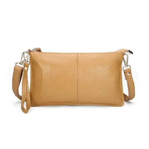 Top quality 100% genuine leather cowhide envelope women clutch bag evening bags party handbags