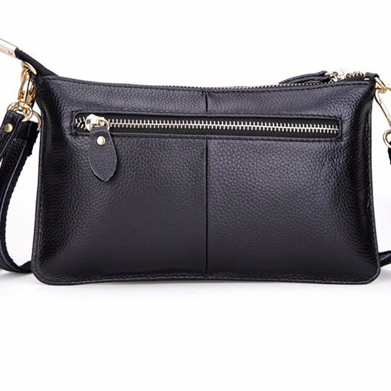 Top quality 100% genuine leather cowhide envelope women clutch bag evening bags party handbags