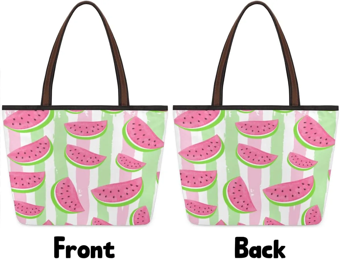 Tote Bag for Women with Zipper Large Capacity Top Handle Casual Shoulder Bag Handbag Reusable Shopping