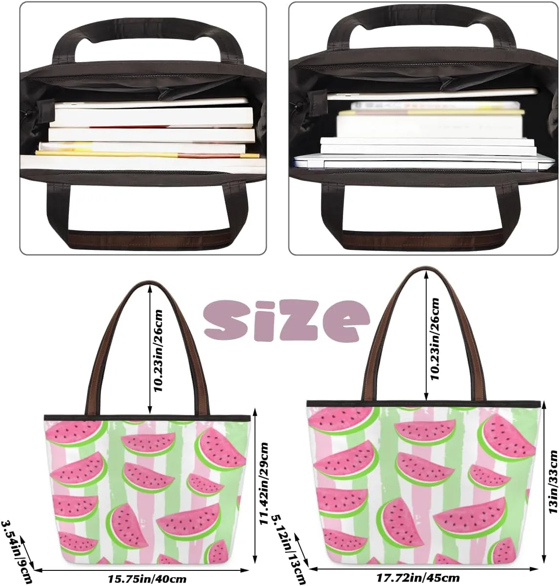 Tote Bag for Women with Zipper Large Capacity Top Handle Casual Shoulder Bag Handbag Reusable Shopping