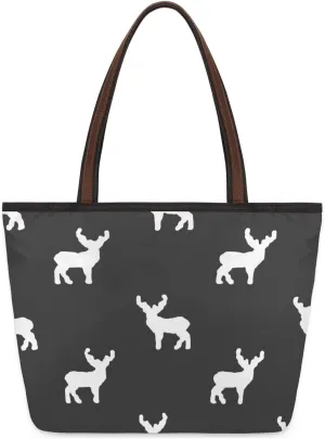Tote Bag for Women with Zipper Large Capacity Top Handle Casual Shoulder Bag Handbag Reusable Shopping