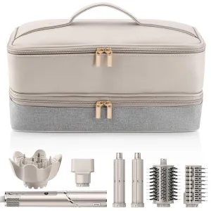 Travel Carrying Case for Hair Dryer Shark Flexstyle FlexFusion Airwrap Brush Double-Layer Hair Accessories Tools Storage Bag for Revlon Hairdryer Styler Organizer