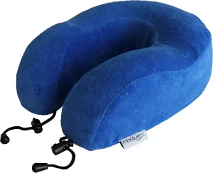 Travel Pillow – Best Memory Foam Therapeutic U-Shaped Neck Pillow – Ergonomic Design - Cooling Gel Technology