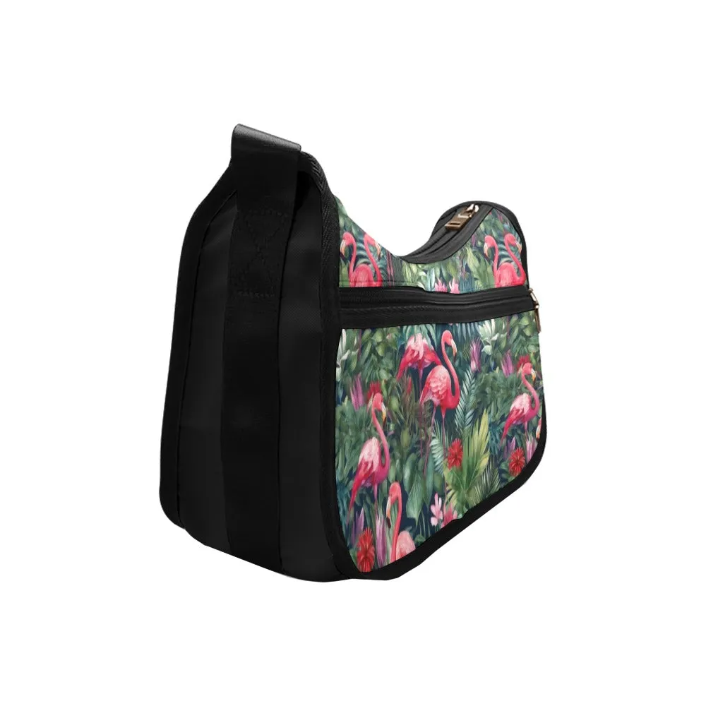 Tropical Flamingo - Crossbody Handbag