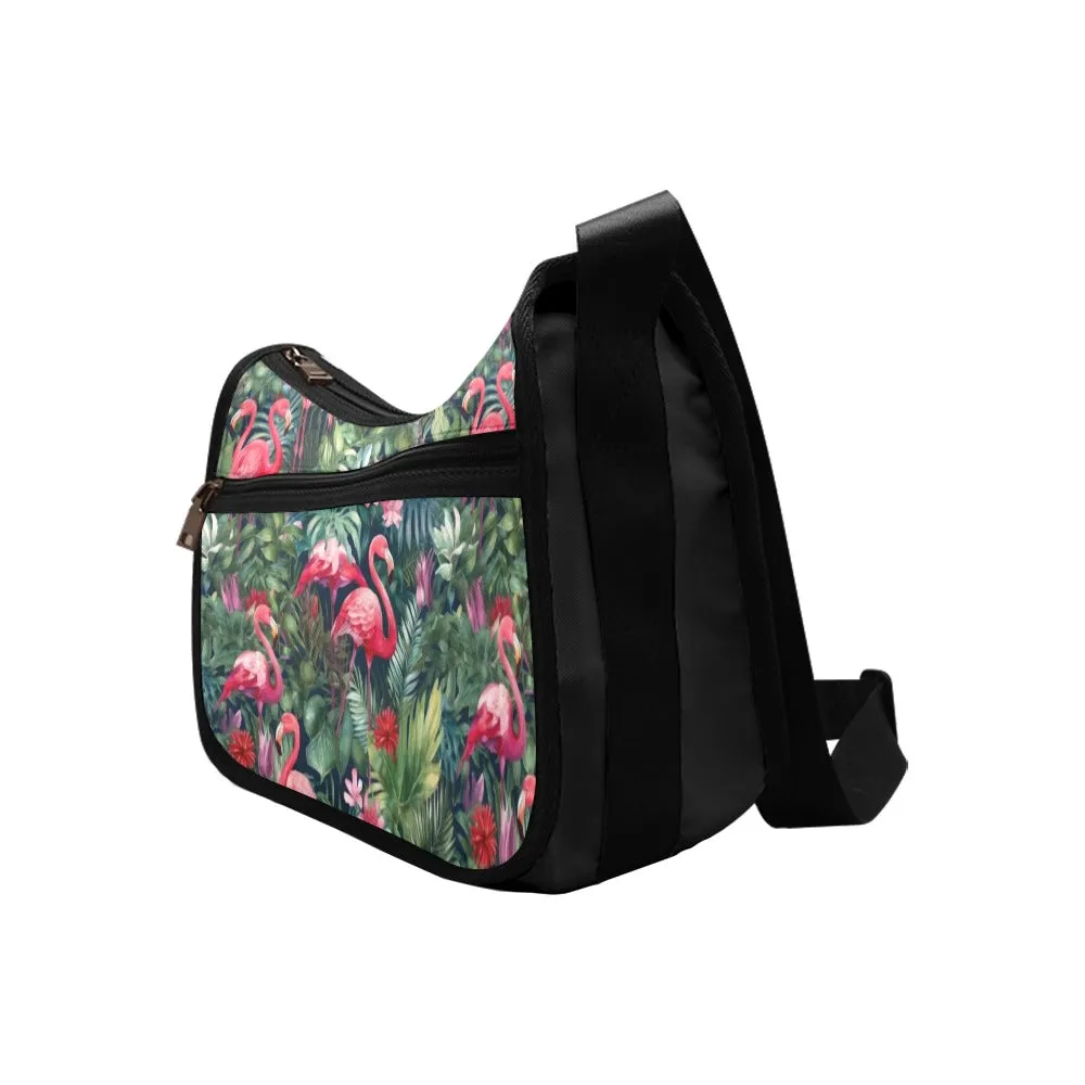 Tropical Flamingo - Crossbody Handbag