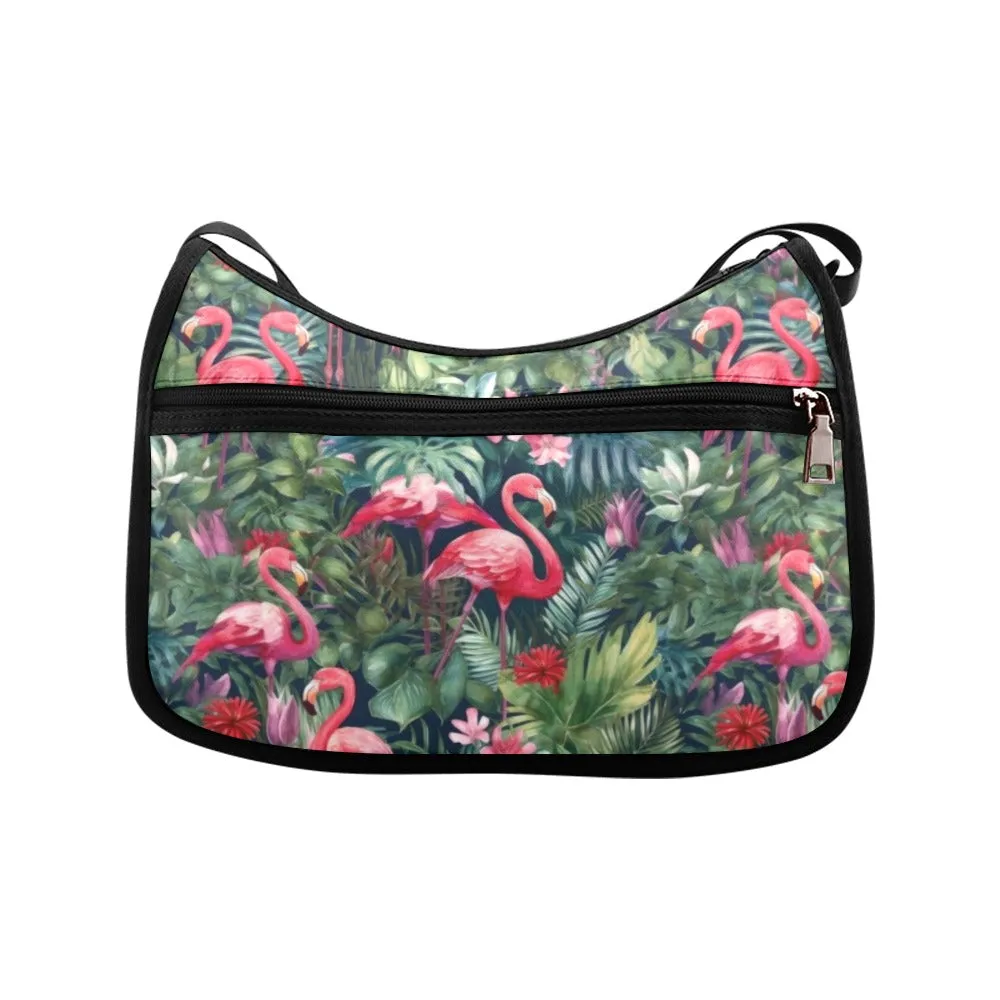 Tropical Flamingo - Crossbody Handbag