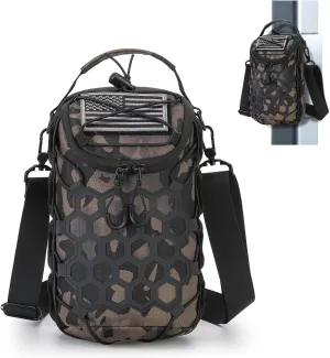 Ultra-Strong Magnetic Gym Bag - Versatile Fitness, Work, Travel & Sports Backpack with Stylish Design, Durable Material & Multi-Size Water Bottle Holder (Camo)