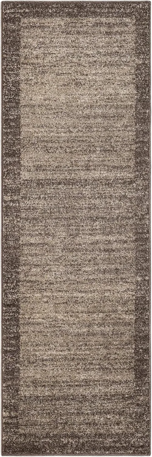 Unique Loom Del Mar Collection Area Rug - Abigail (2' x 6' 1" Runner, Light Brown/ Beige)
