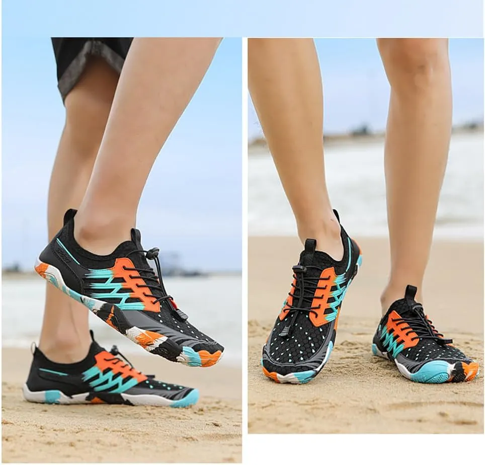 Unisex Quick-Dry Water Shoes for Beach: Breathable Aqua Socks Shoes for Surf - Outdoor Aqua Swim Shoes for Women Men
