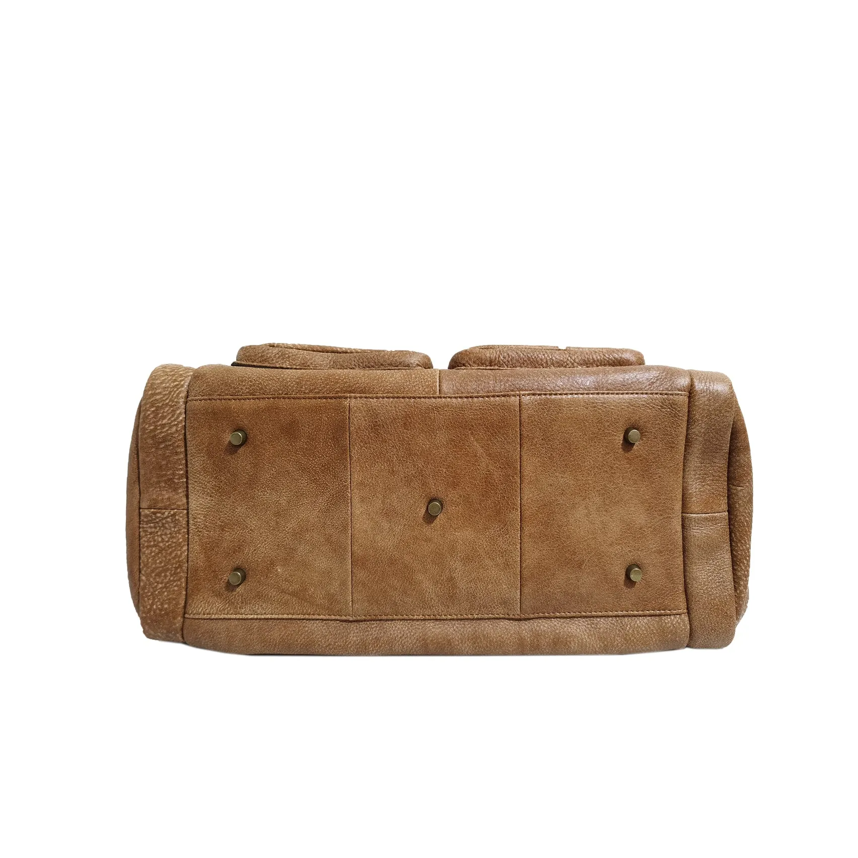 Unisex Women's and Men's genuine cowhide leather duffel travel bag Poches duffel design