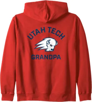 Utah Tech Trailblazers Arched Grandpa Zip Hoodie