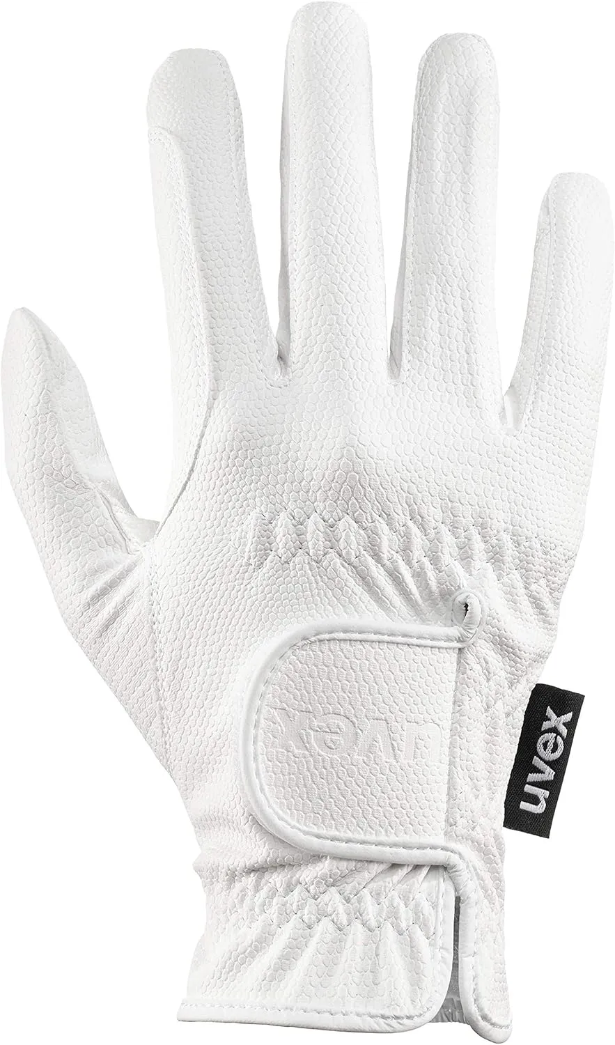 Uvex Sportstyle - Horse Riding Gloves with Classic Design - Touchscreen Compatible, Elastic & Breathable - White - Size 6.5