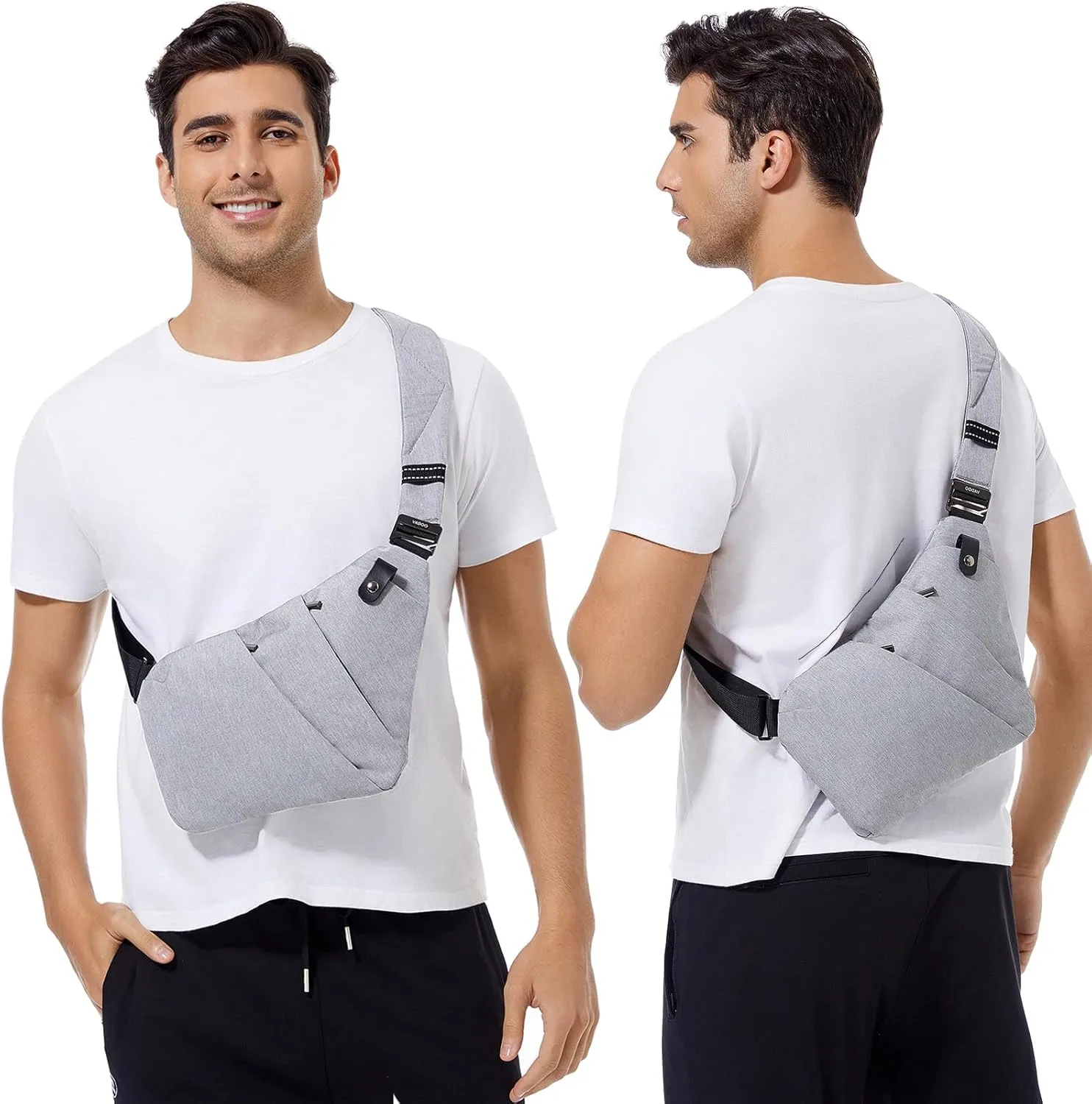 VADOO Sling Bag - Anti-theft Crossbody Shoulder Bag for Men and Women