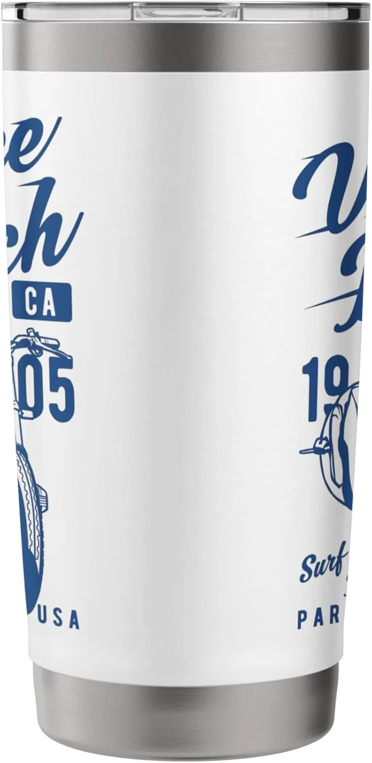 Venice Beach California Retro Vintage Style Design Stainless Steel Insulated Tumbler