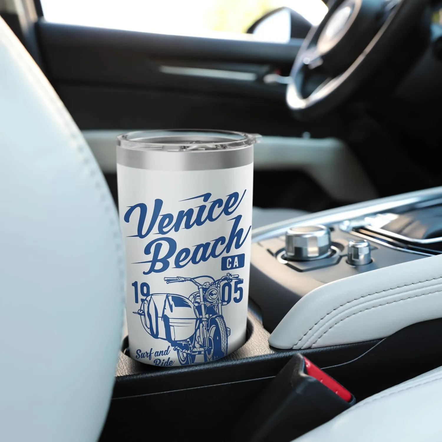 Venice Beach California Retro Vintage Style Design Stainless Steel Insulated Tumbler