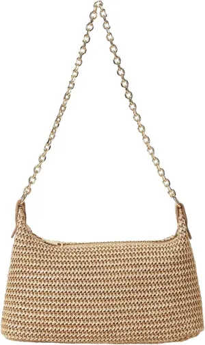 Verdusa Women's Straw Woven Shoulder Bag Tote Handbag Summer Beach Purse