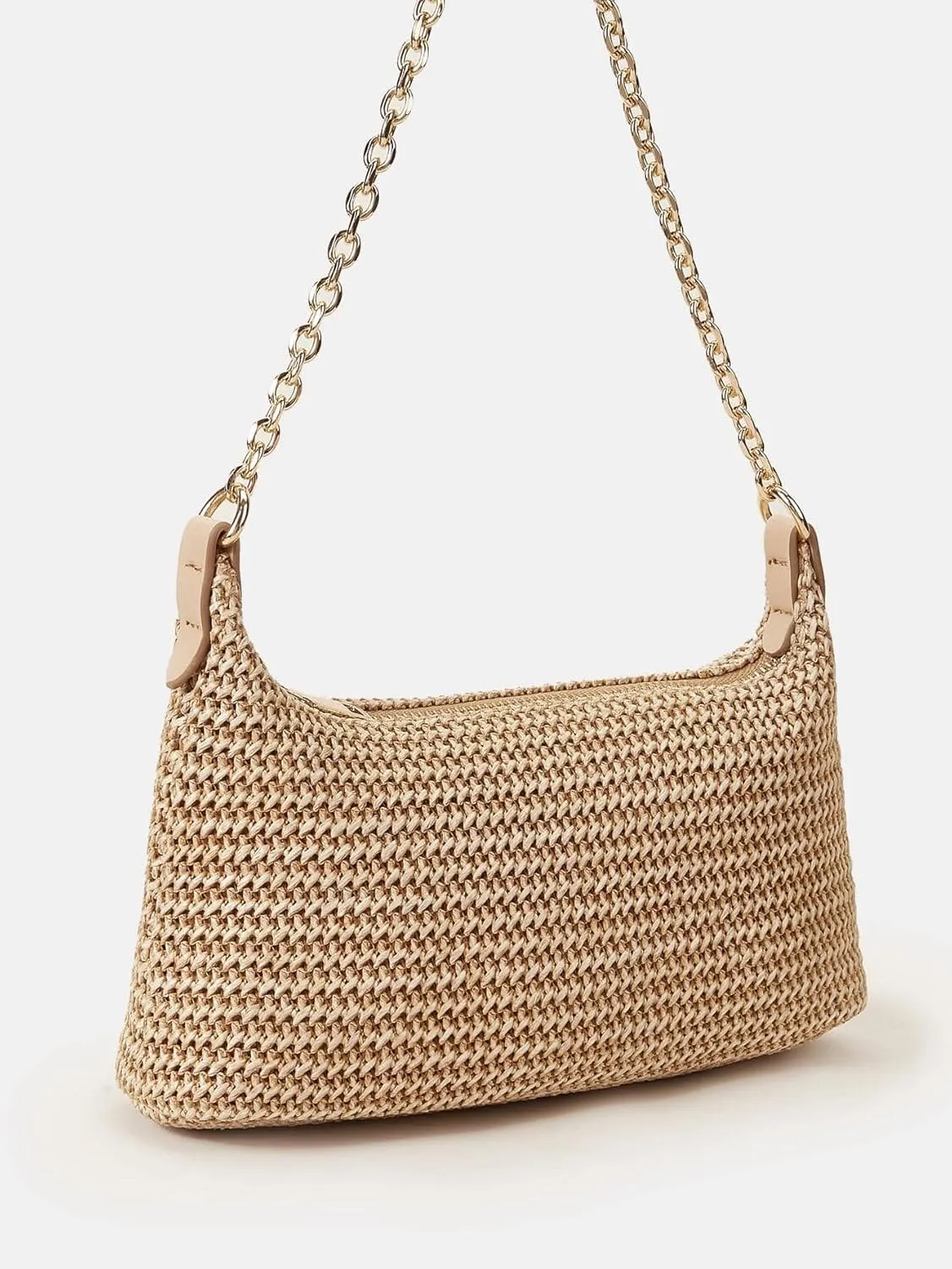 Verdusa Women's Straw Woven Shoulder Bag Tote Handbag Summer Beach Purse