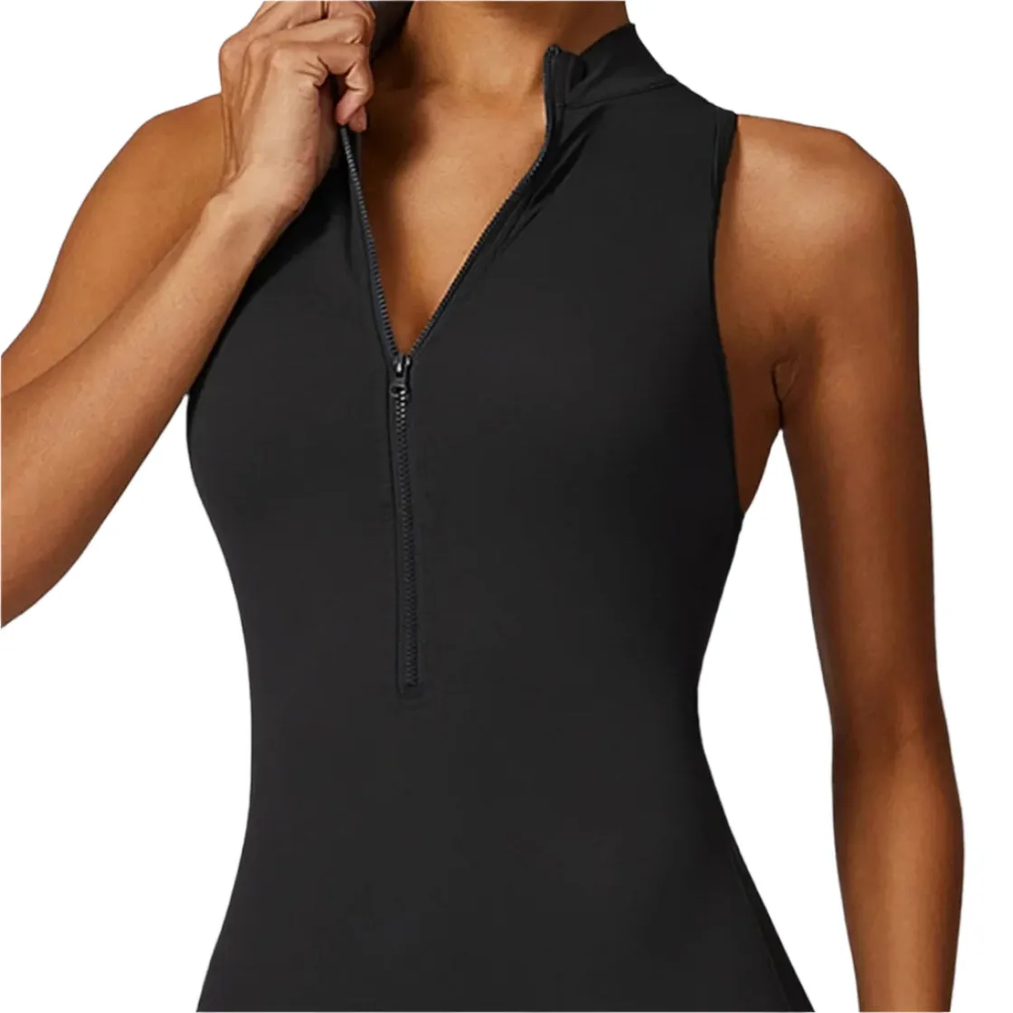Veronica - V Back Scrunch Butt Jumpsuit Sportswear - Pink, Latte, Grey