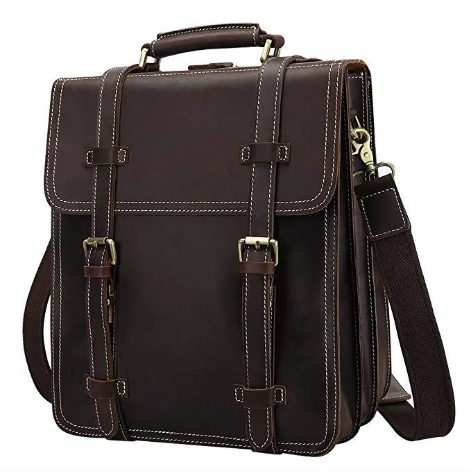 Vintage Crazy Horse Genuine Leather Backpack