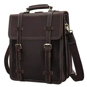 Vintage Crazy Horse Genuine Leather Backpack