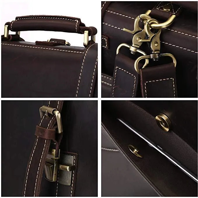 Vintage Crazy Horse Genuine Leather Backpack