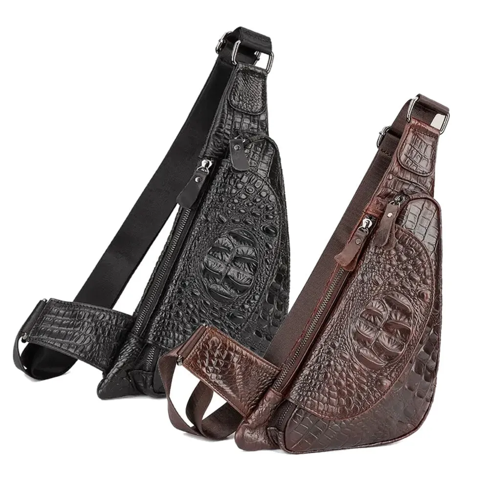 Vintage High Quality Crossbody Men Chest Bag
