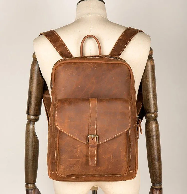 Vintage Laptop Backpack for Men 15.6 Inch