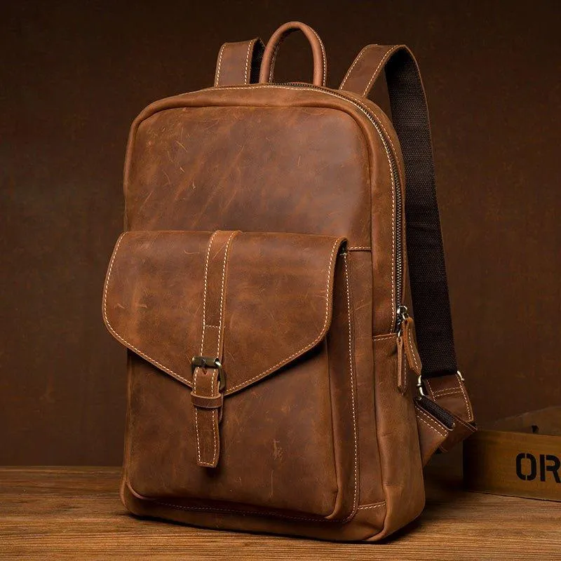 Vintage Laptop Backpack for Men 15.6 Inch