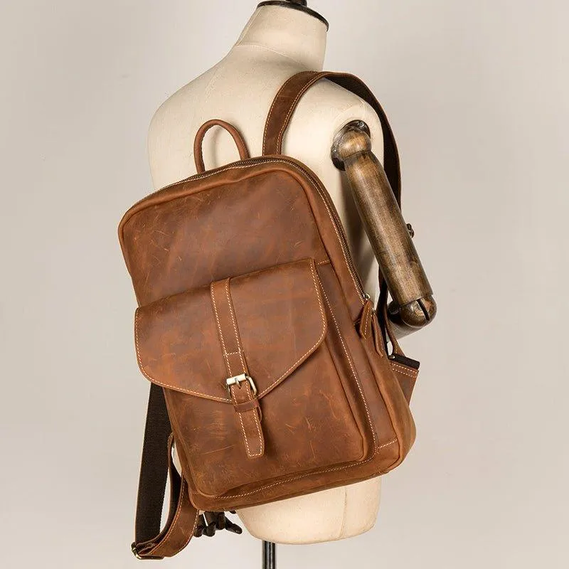 Vintage Laptop Backpack for Men 15.6 Inch