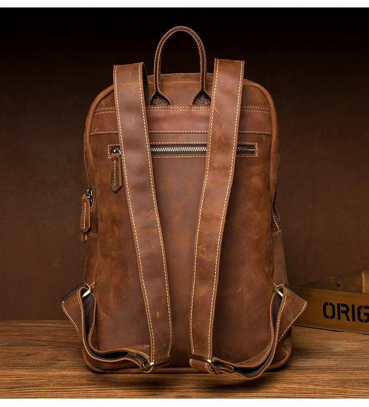 Vintage Laptop Backpack for Men 15.6 Inch