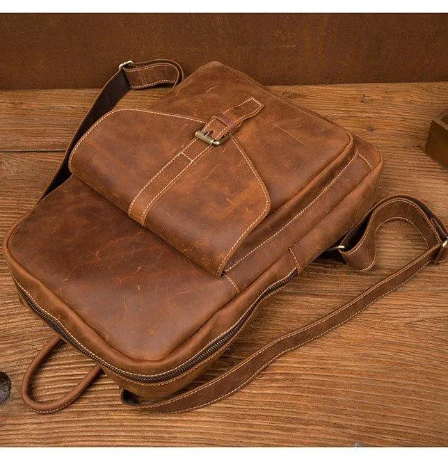 Vintage Laptop Backpack for Men 15.6 Inch