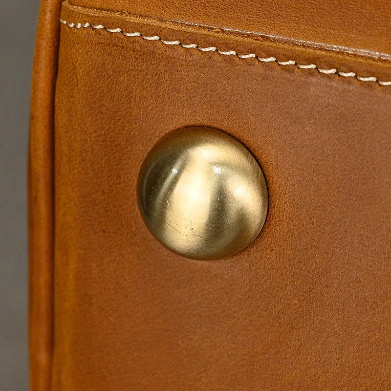 Vintage Leather Travel Duffle