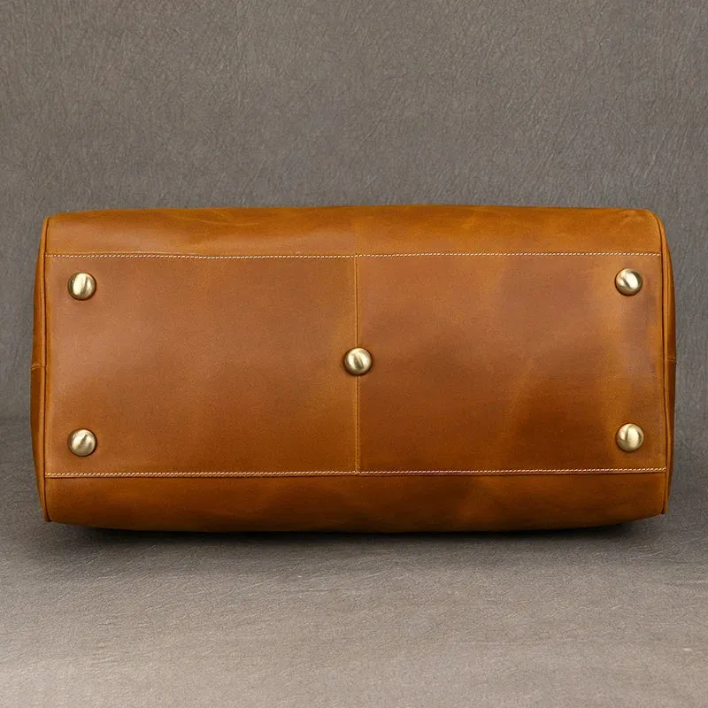 Vintage Leather Travel Duffle