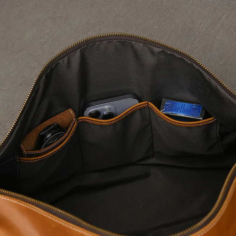 Vintage Leather Travel Duffle