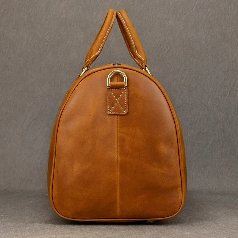 Vintage Leather Travel Duffle