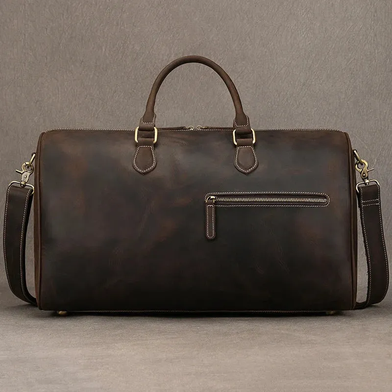 Vintage Leather Travel Duffle
