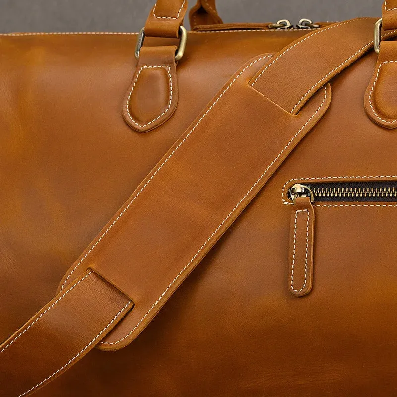 Vintage Leather Travel Duffle