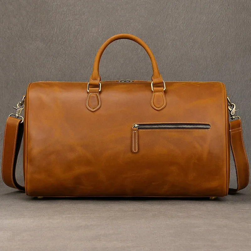 Vintage Leather Travel Duffle