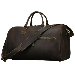 Vintage Leather Travel Duffle
