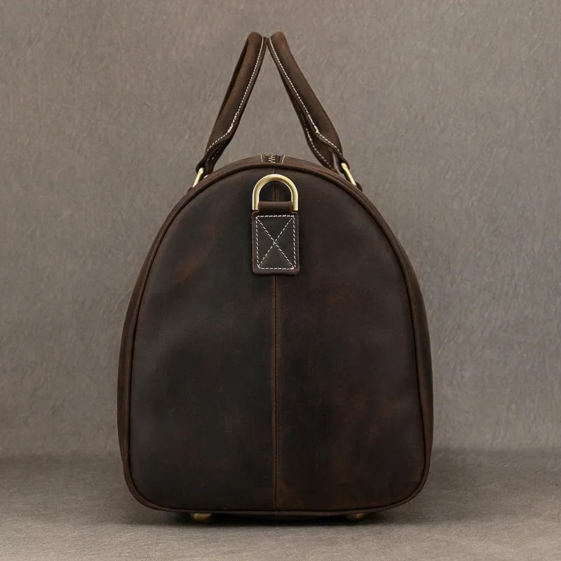 Vintage Leather Travel Duffle
