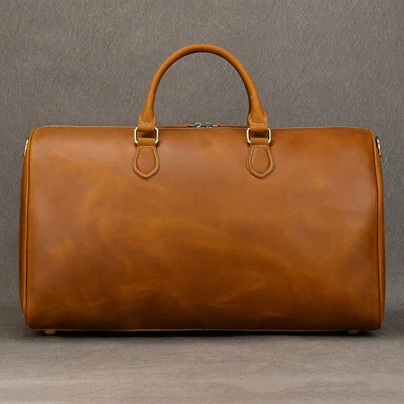 Vintage Leather Travel Duffle