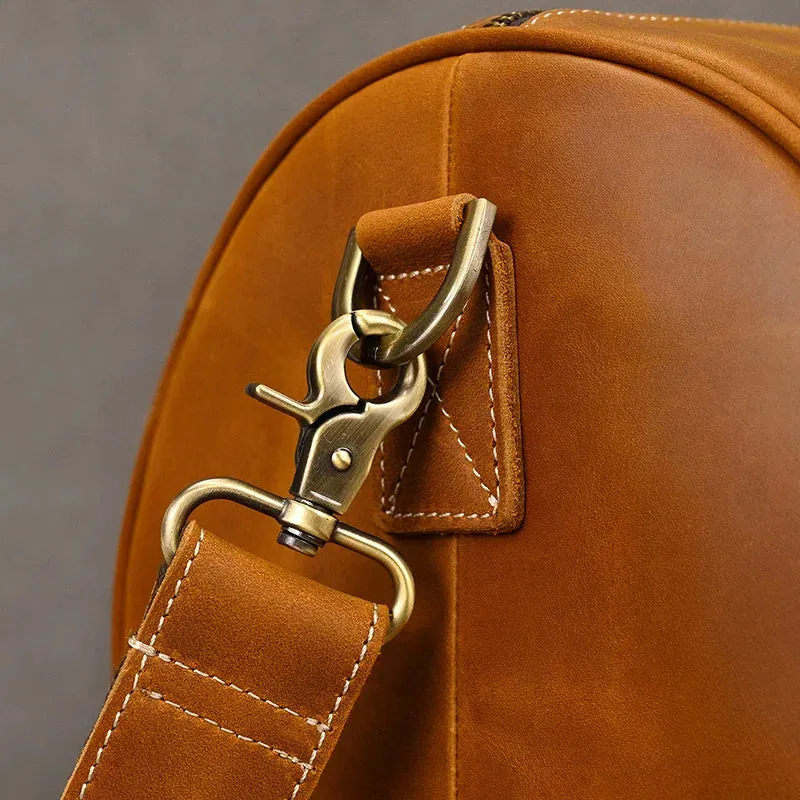 Vintage Leather Travel Duffle
