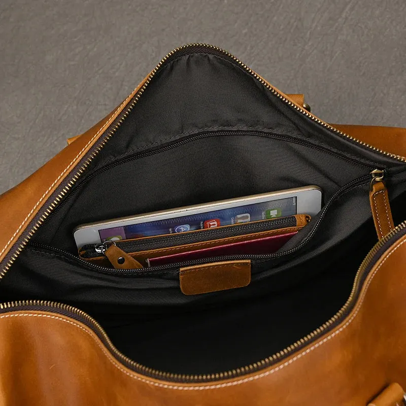 Vintage Leather Travel Duffle