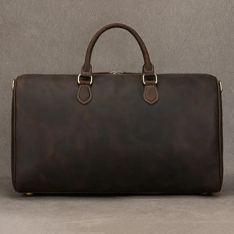 Vintage Leather Travel Duffle