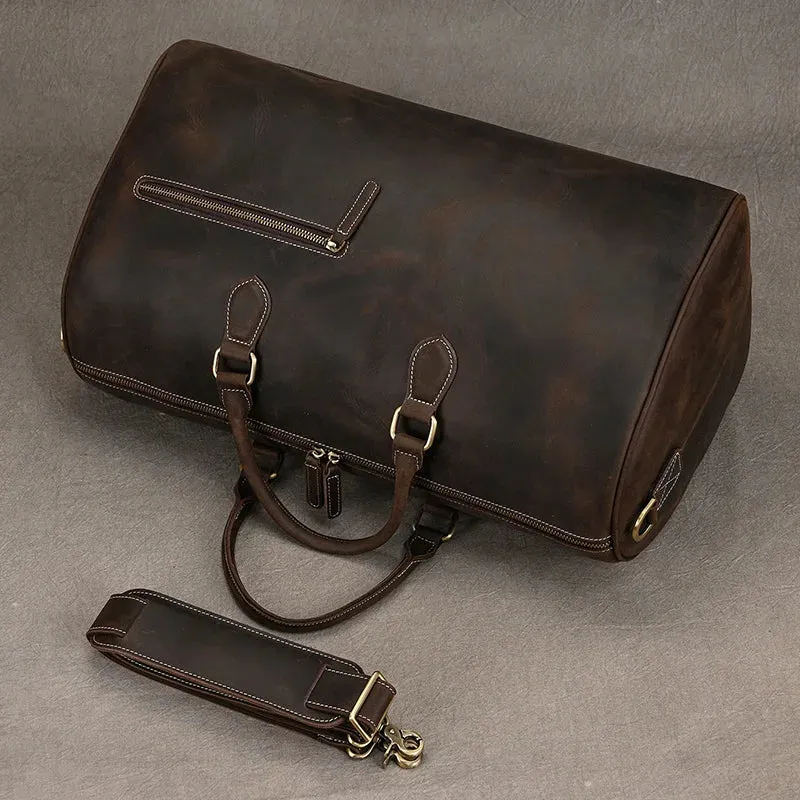 Vintage Leather Travel Duffle