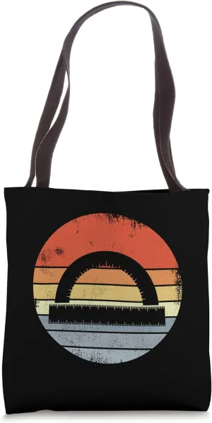 Vintage Semicircle Ruler Architectural Planner Architect Tote Bag