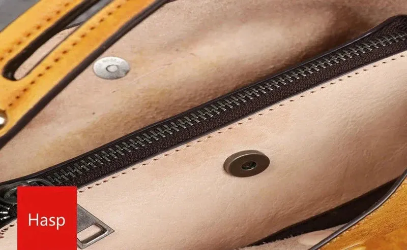 Vintage Style Handmade Leather Handbag