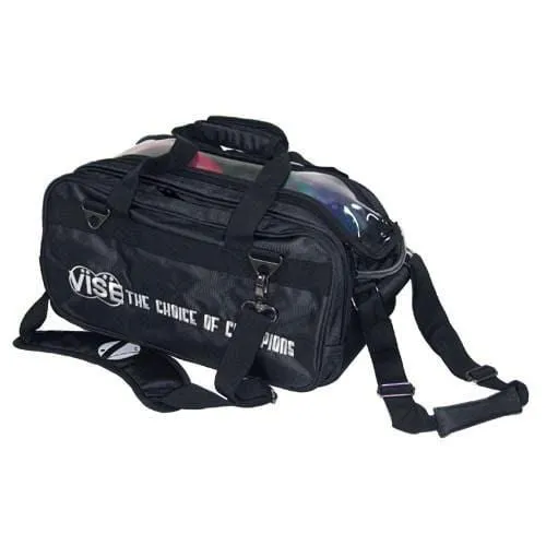 Vise 2 Ball Clear Top Tote Black Bowling Bag